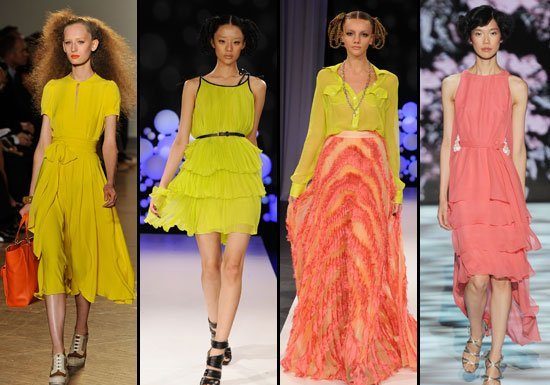 Tendinte culori 2011 – Culoarea galben si portocaliu – mod de purtare