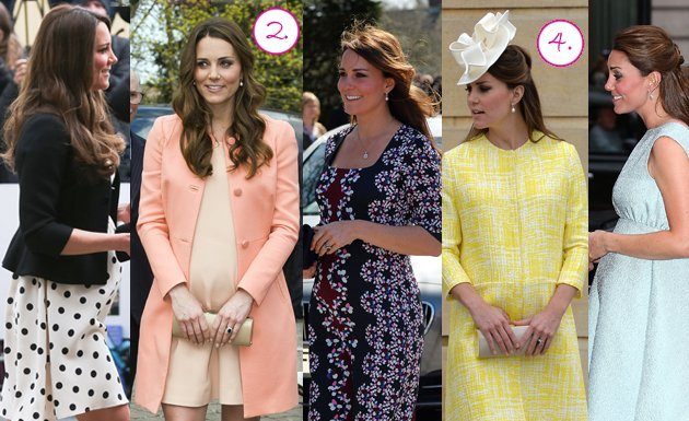 10 cele mai bune ținute de maternitate ale lui Kate Middleton